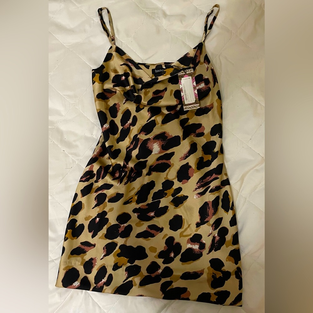 Leopard Silk Dress